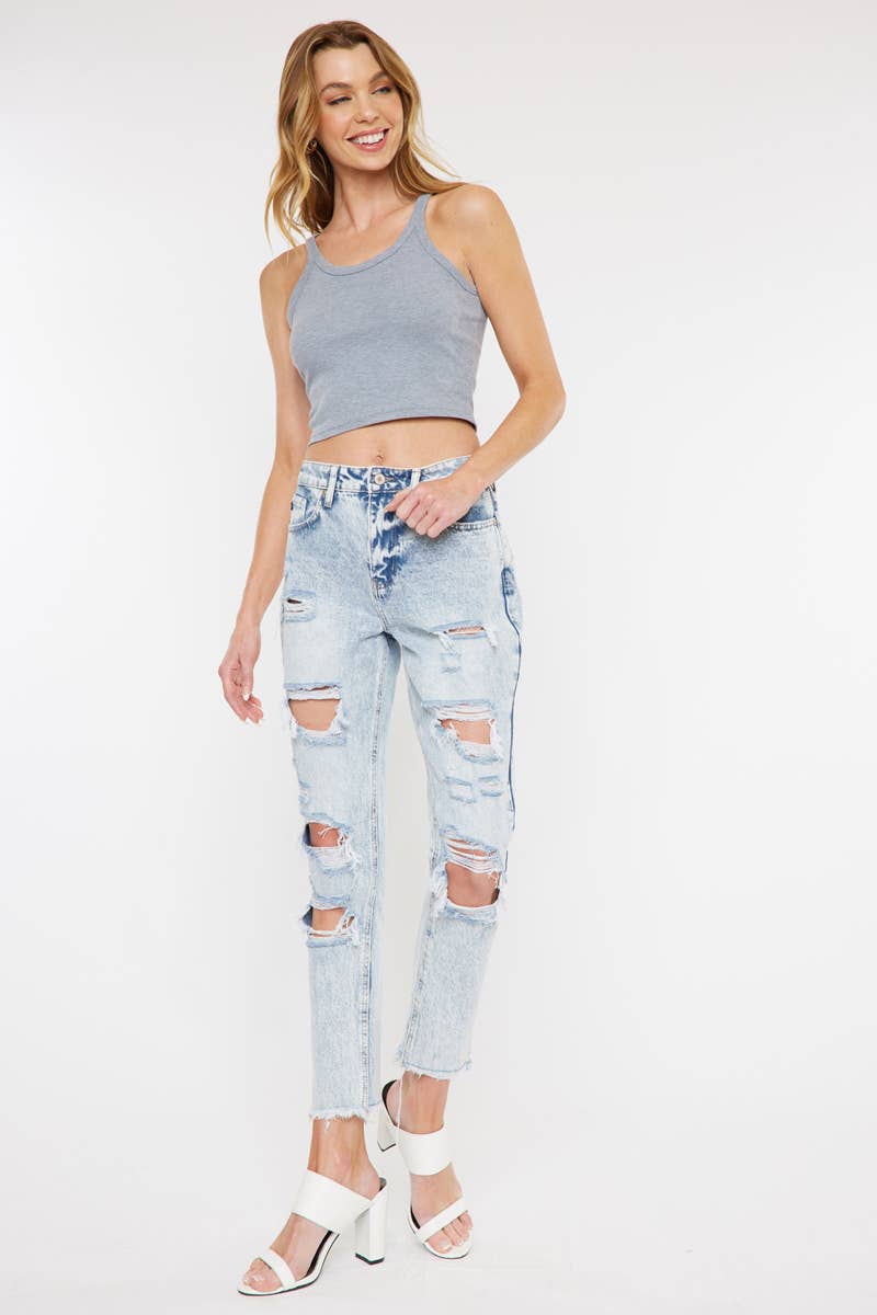 KanCan High Rise Mom Jeans