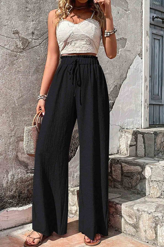 Polyester Pants-Black